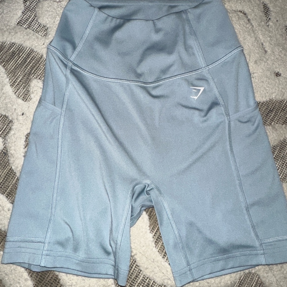 Gymshark Light Blue Bike Shorts XS